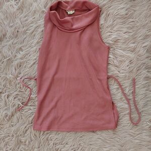 👕2 for $12: Sleeveless Pink Cowl Neck Top